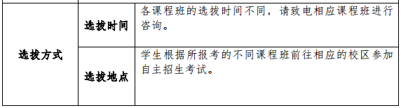 協和雙語高級中學(高中國際課程班)選拔方式