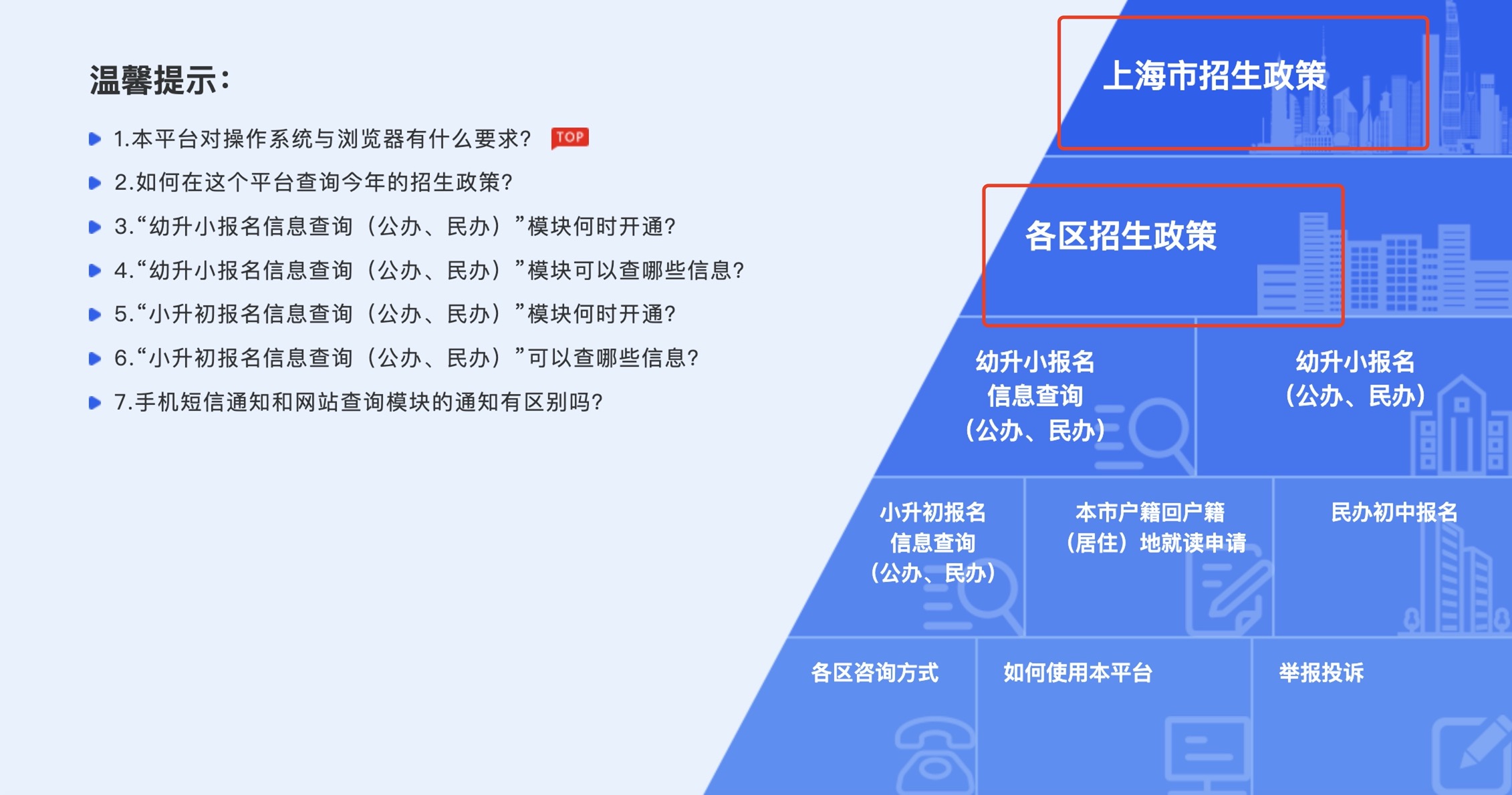 上海義務(wù)教育報(bào)名系統(tǒng)截圖